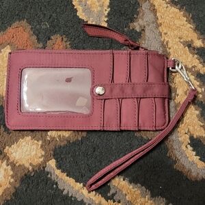 Vera Bradley Burgundy Wristlet